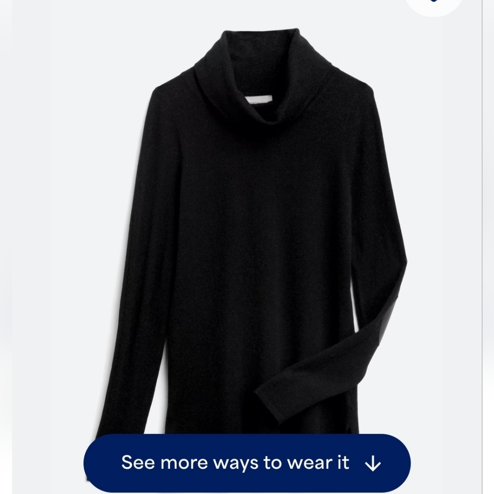 Revolution Classic Black Cowl Neck Sweater